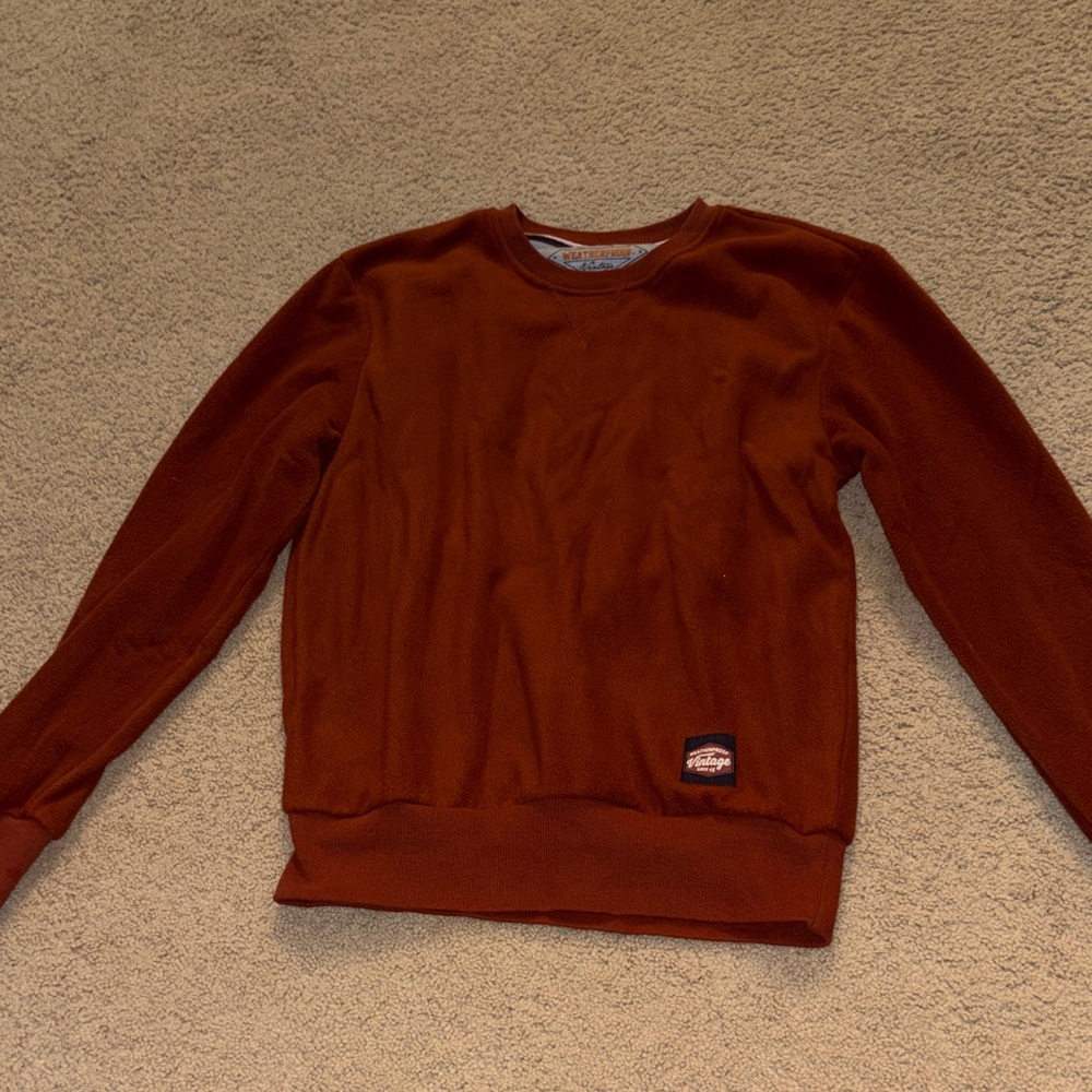 Weatherproof Men's Burnt Orange Crewneck Sweater